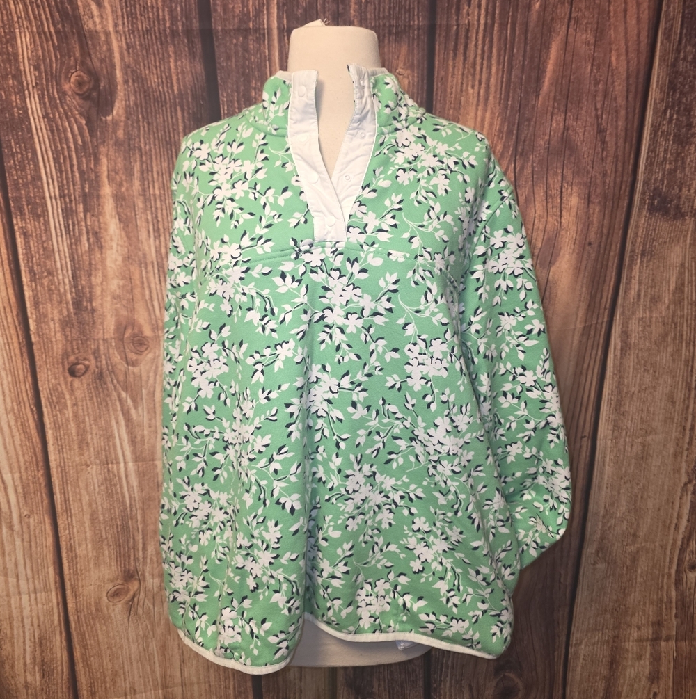 Draper James X Lands End Floral Pullover Size 1X